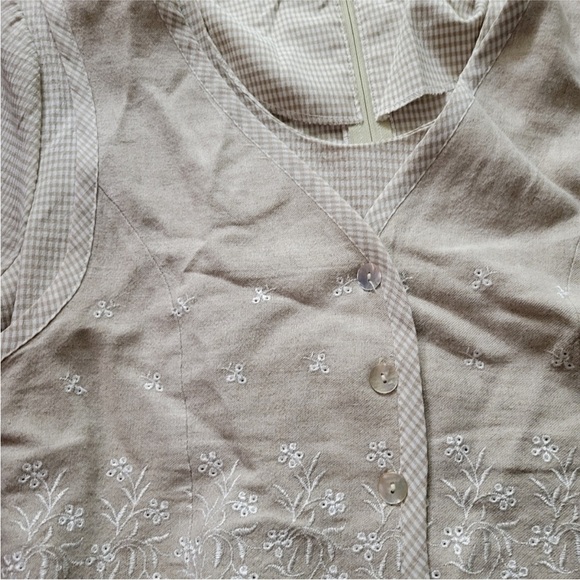 90s ROMPER gingham vest - Picture 7 of 14